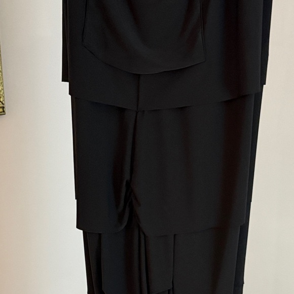 Elegant Black Layered Women's Pants - Picture 3 of 4